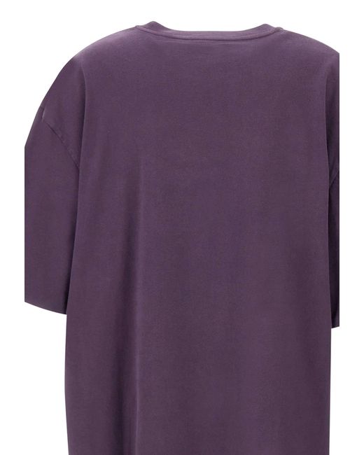 ROTATE BIRGER CHRISTENSEN Purple Enzyme Cotton T-Shirt