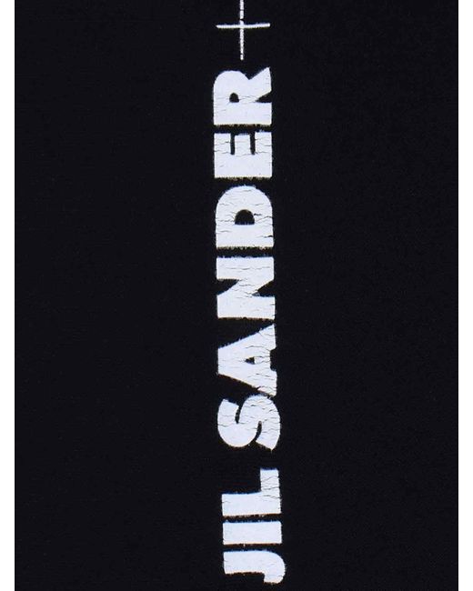 Jil Sander Black Logo Sports Top