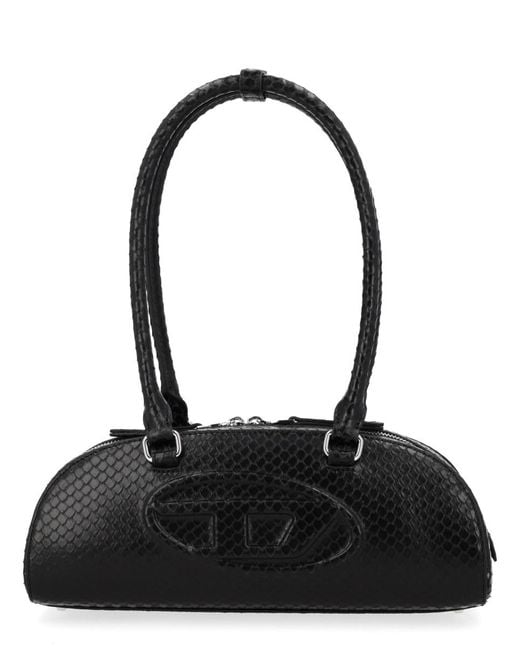 DIESEL Black Bowling Shoulder Bag 1Dr Dome Pmu