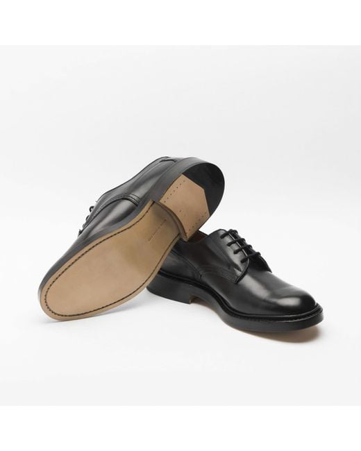Tricker's Black Woodstock Lace-Up Shoe for men