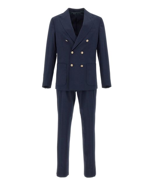 Eleventy Blue Fresh Wool Two-Piece Suit for men