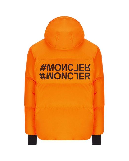 3 MONCLER GRENOBLE Orange Mazod Padded Jacket for men