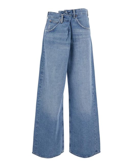Agolde Blue Jeans Foldable Design