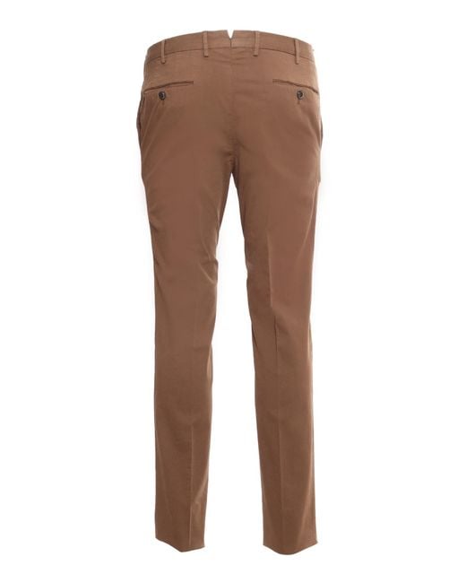 PT01 Brown Superslim Trousers for men