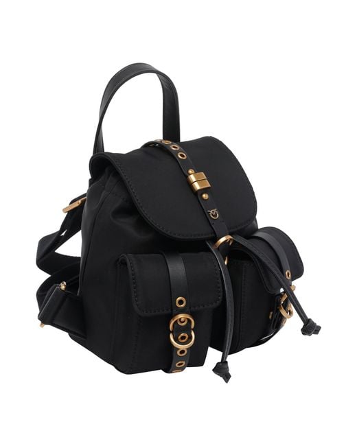 Pinko Black Mini Backpack