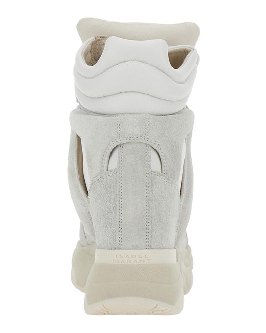 Isabel Marant White Sneakers Balskee-Gz Tech Fabric Trainers