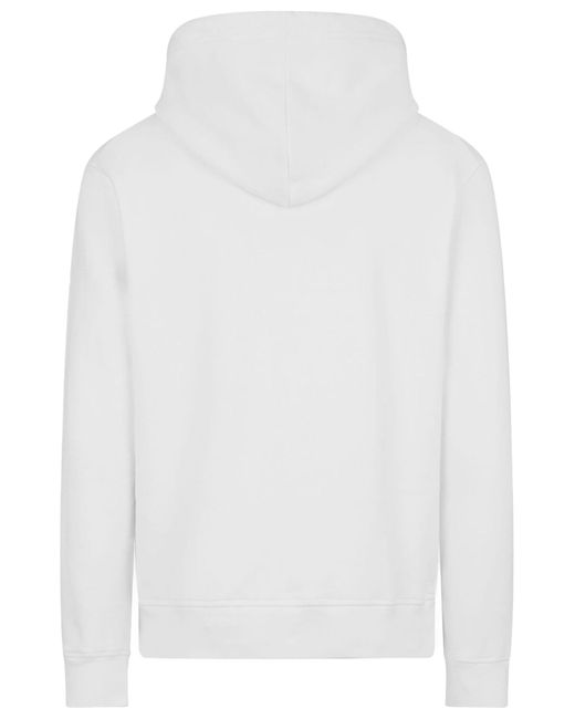 DSquared² White Cotton Hoodie for men