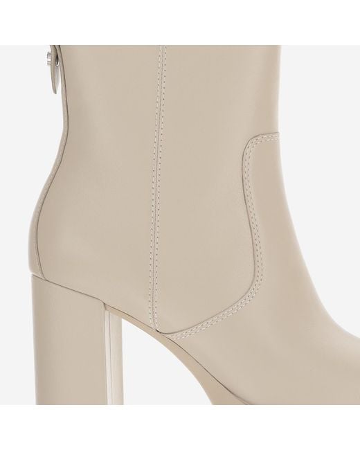 Pinko Natural Ankle Boots Clara 01 Leather Upper: Bovine