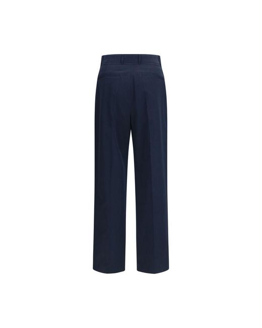Valentino Blue Cotton Casual Pants for men