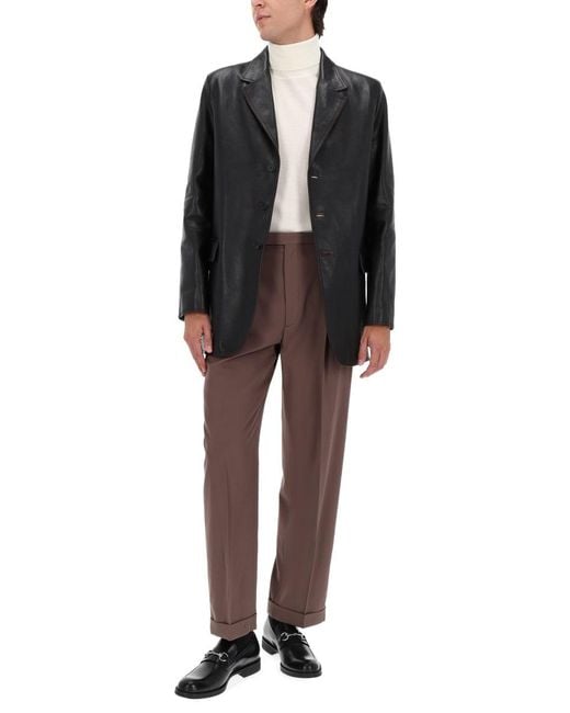 Gucci Black Leather Jacket for men