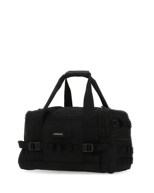Balenciaga Logo Patch Army Duffle Bag in Black for Men | Lyst