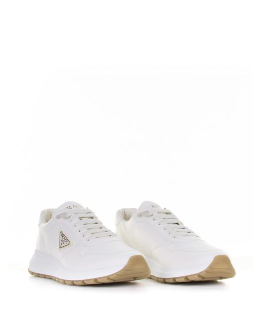 Prada White Prax 01 Sneakers for men