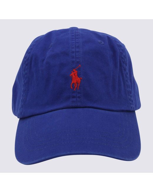Polo Ralph Lauren Blue Royal And Cotton Baseball Cap for men
