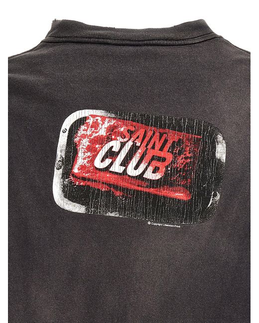 SAINT Mxxxxxx Gray Saint Club T-Shirt for men