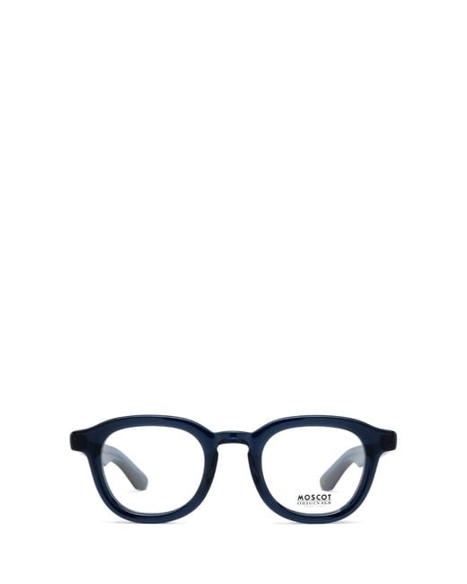 Moscot Black Dahven Navy Glasses