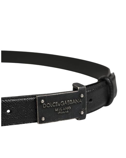 Dolce & Gabbana Black Belts