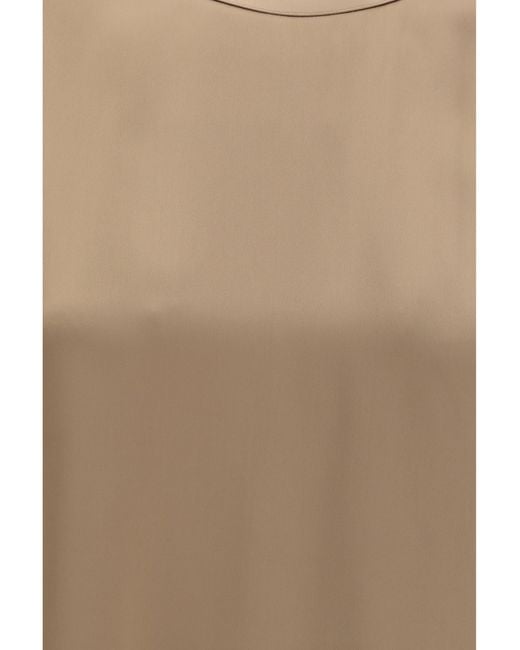 Totême  Natural Satin T-Shirt Viscose T-Shirts & Jerseys