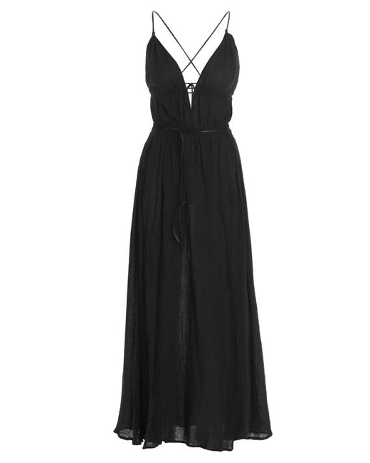 Caravana Cotton Pomolche Dress in Black | Lyst
