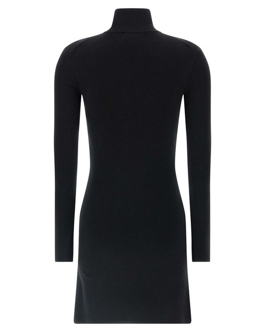Courreges Black Wool Knit Dress