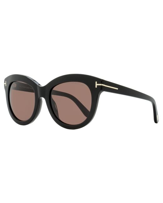 Tom Ford Black Odette Sunglasses Tf1189 01E 53Mm Ft1189 Plastic (Acetate)
