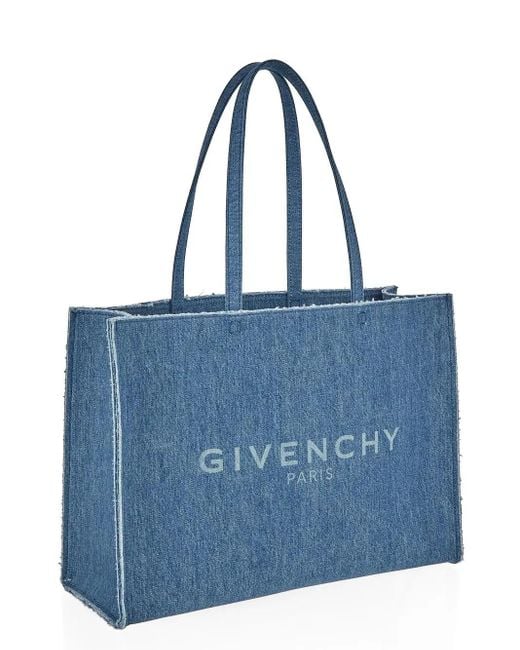 Givenchy Blue G-Tote Large Shopping Bag