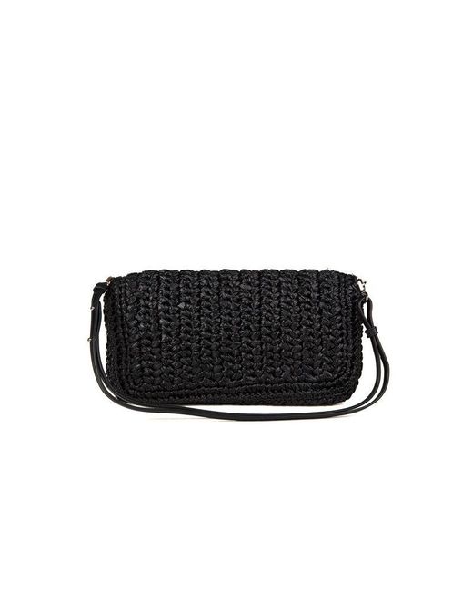 Miu Miu Black Miu Crossbody Bag Lambskin Crossbody-Bags