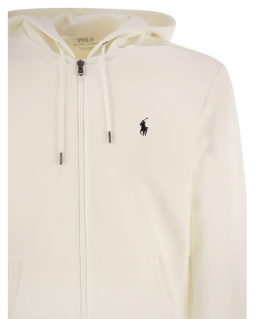 Polo Ralph Lauren White Hoodie With Zip for men