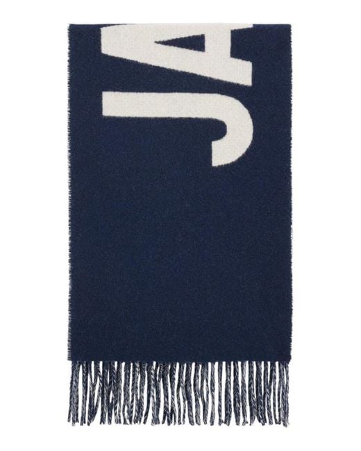 Jacquemus Blue Scarf Wool Accessories