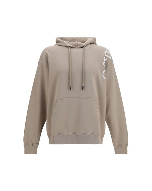 Off-White c/o Virgil Abloh White Vertical Bookish Skate Hoodie Cotton Sweatshirts for men