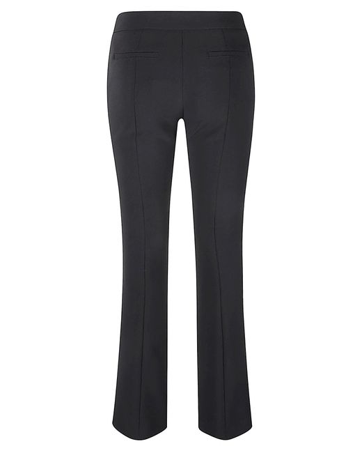 Blugirl Blumarine Blue High-Waist Flared Plain Trousers