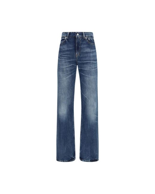Our Legacy Blue Cotton Bootcut Jeans