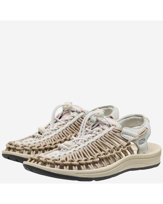Keen Metallic Sandals Uneek Leather And Textile