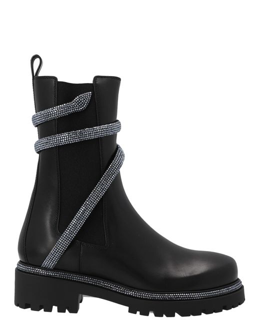 rene caovilla cleo black