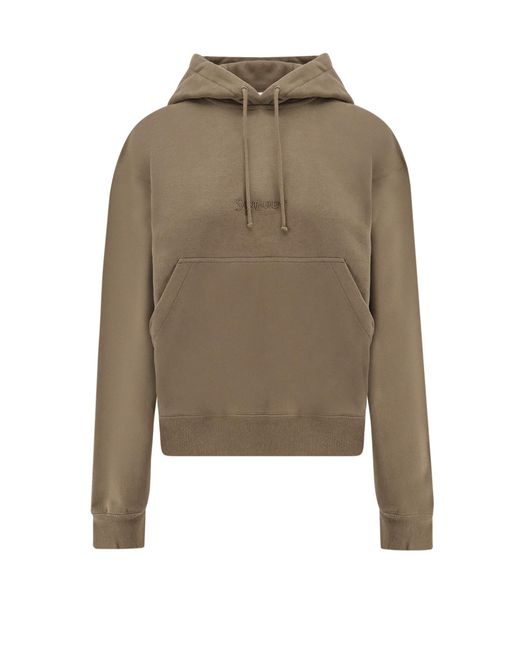 Saint Laurent Natural Sweaters 100 Cotone