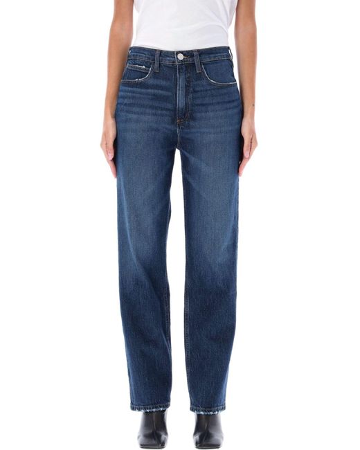 FRAME Denim Le High N Tight Straight Jeans in Blue Lyst