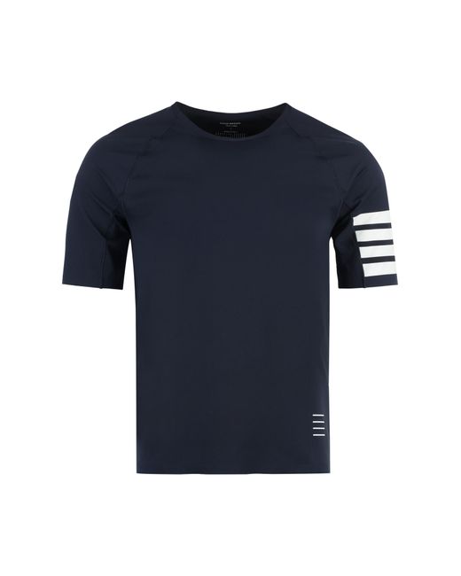 Thom Browne Blue Techno Fabric T-shirt for men
