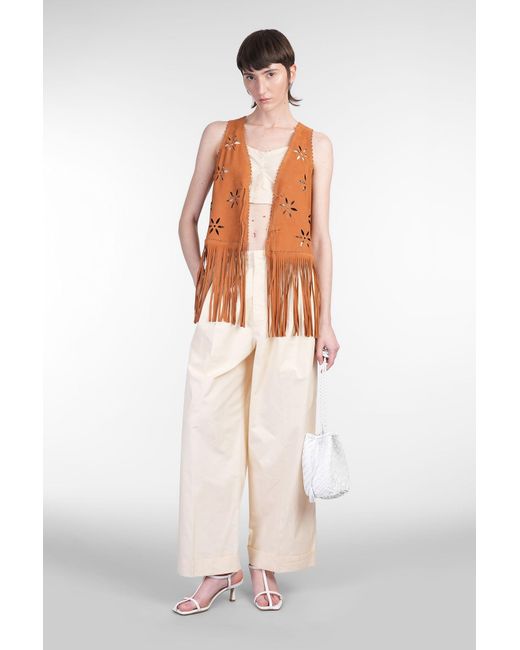 Antik Batik Orange Tya Vest Color