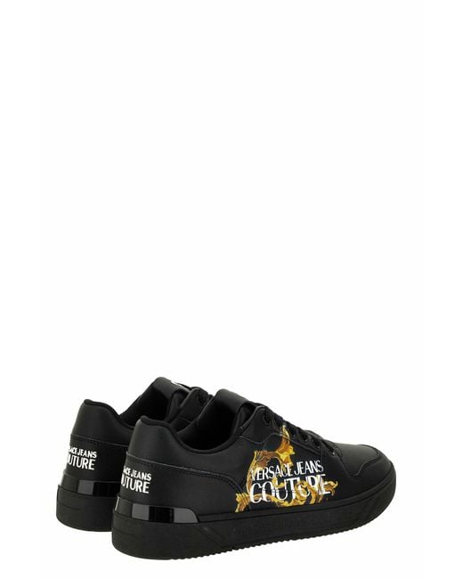 Versace Black Jeans Couture Sneakers for men