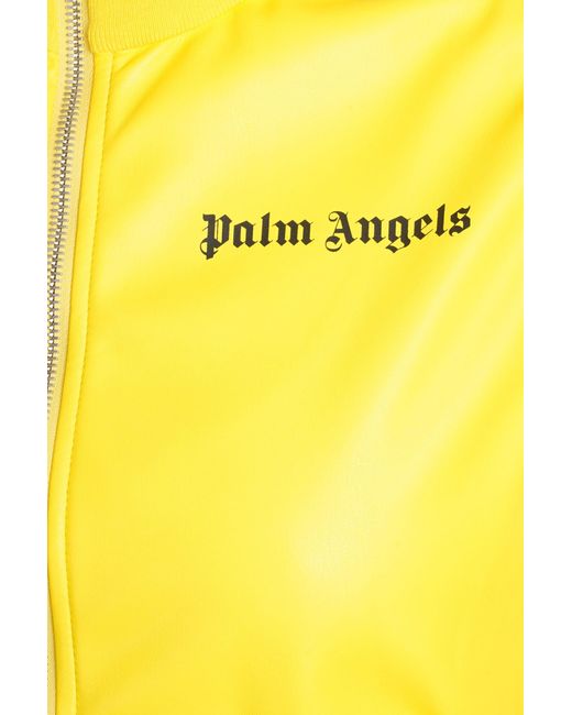Palm Angels Sweatshirt In Yellow Polyester