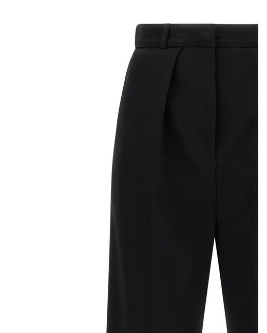Elisabetta Franchi Black Tuxedo-Effect Trousers