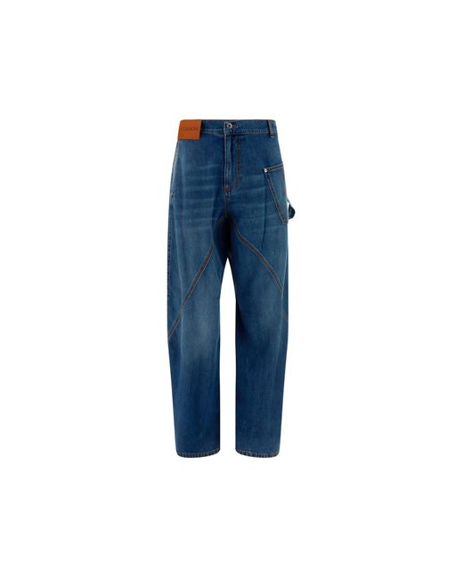 J.W. Anderson Blue Worker Jeans for men