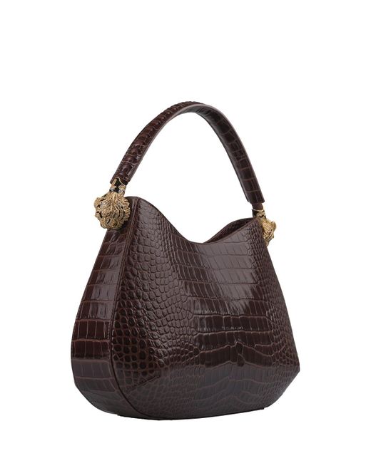 Roberto Cavalli Brown Roar Shoulder Bag