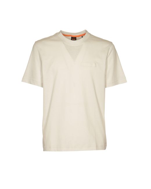 Boss Natural Round Neck Classic T-Shirt for men