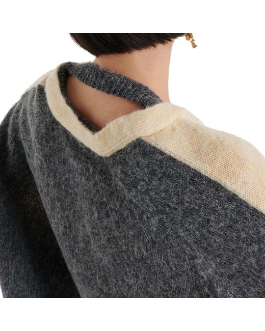 Loewe Natural Cropped Wool Cardigan