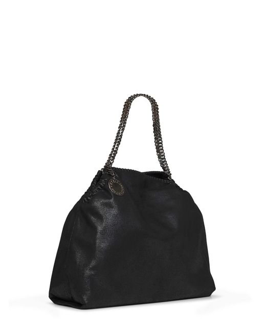 Stella McCartney Black Drawstring Tote Bag Falabella Polyester Handbags