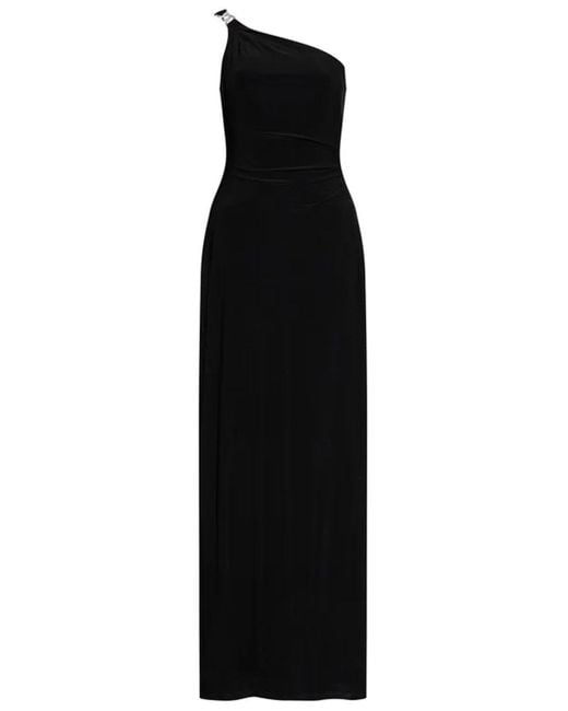 Polo Ralph Lauren Black One-Shoulder Dress