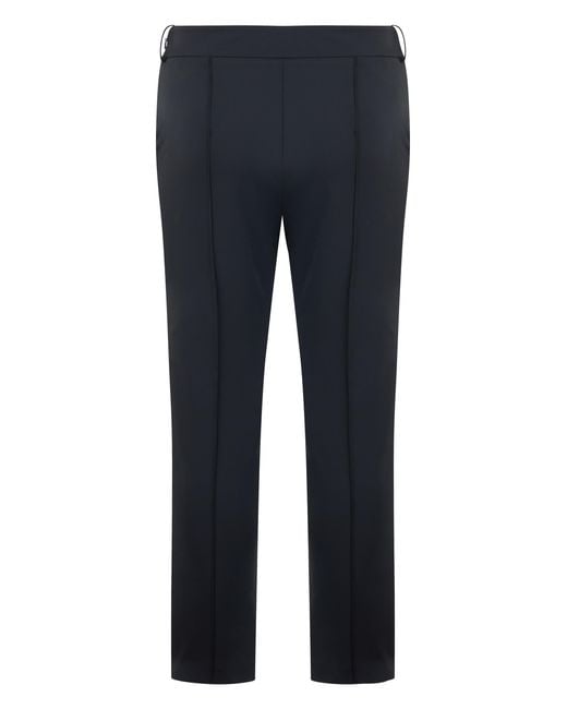 Elisabetta Franchi Blue Cropped Trousers Stretch Polyamide