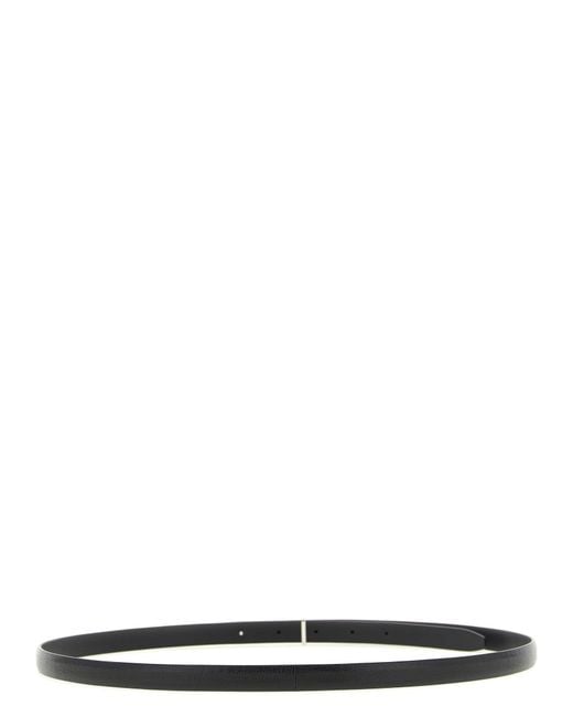 Tom Ford Black Goatskin Thin Belt for men
