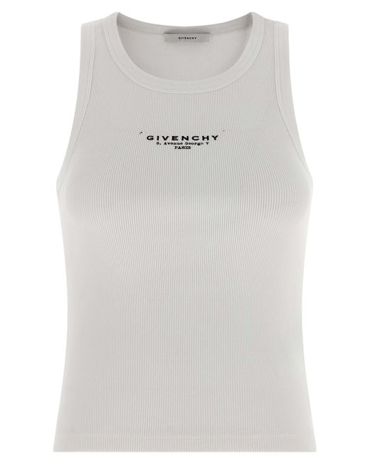 Givenchy Gray Logo Top