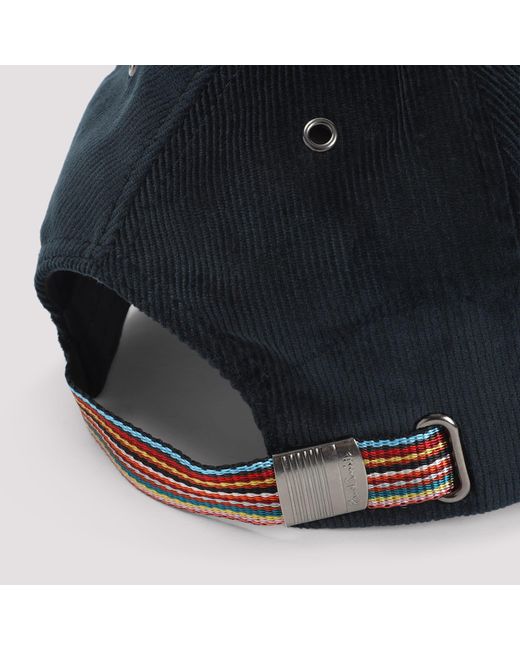 Paul Smith Blue Alex Cord Hat Cap for men